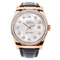 Rolex Datejust 116185 36mm Mother of Pearl Watch Box Paper|Dover Jewelry|