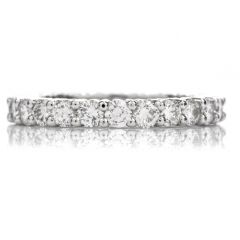 Estate  Natural Diamond Platinum Eternity Band RIng