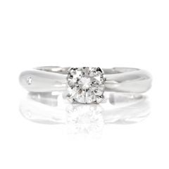 Chimento Diamond 18K White Gold Italian Engagement Ring 