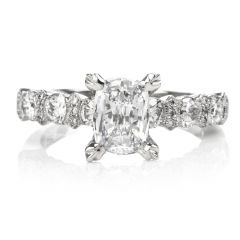 Tacori High Set GIA Diamond Platinum Engagement Ring 