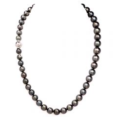 Mikimoto Black South Sea Pearl Necklace