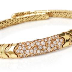 Marina B Onda Diamond 18K Yellow Gold Choker Necklace