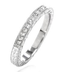 Tacori Diamond Platinum Wedding Band