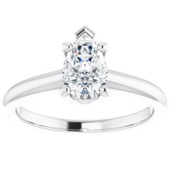 GIA Pear Shape Diamond Solitaire 14K White Gold Ring