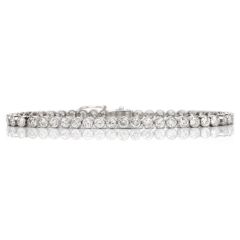 Deco Design 2.77 carats Diamond Platinum Line Tennis Bracelet