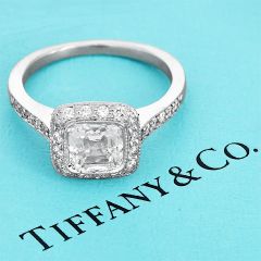 Tiffany & Co. 1.40ct D VS1 Legacy Diamond Platinum Engagement Ring 
