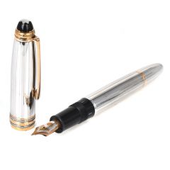 Montblanc Meisterstuck Solitaire Diamond 18K Gold Limited Edition 75th Anniversary Ink Fountain Pen