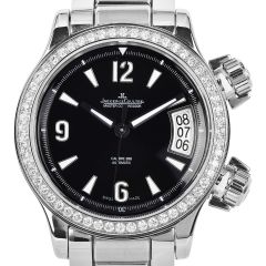 Jaeger-LeCoultre Master Compressor Diamond Bezel Steel Automatic Watch 