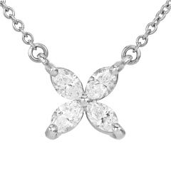 Tiffany & Co 0.46ct Diamond Platinum Medium Victoria Necklace