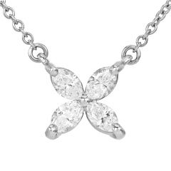 Tiffany & Co 0.46ct Diamond Platinum Medium Victoria Necklace