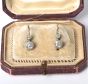 Vintage 2.06cttw Diamond Platinum Dangle Earrings