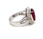 No Heat 5.50ct Ruby Diamond 18K Gold Cocktail Ring GIA, GRS