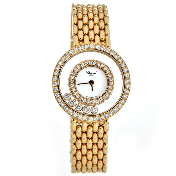 Chopard Happy Diamonds 18K Yellow Gold Ref 4119 Quartz Ladies