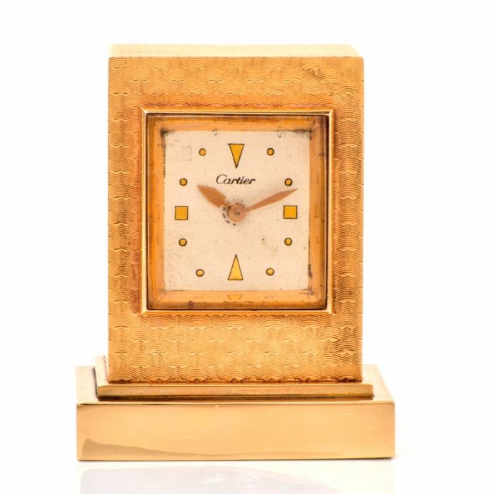 vintage cartier desk clock