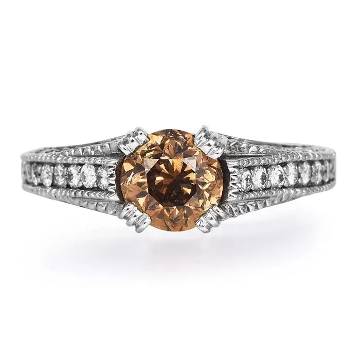 2 Ridiculously Eye-Catching Fancy Brown & Orange Diamond Cocktail Rings –  Raymond Lee Jewelers