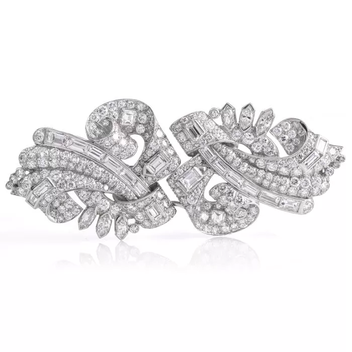 Double brooch clearance