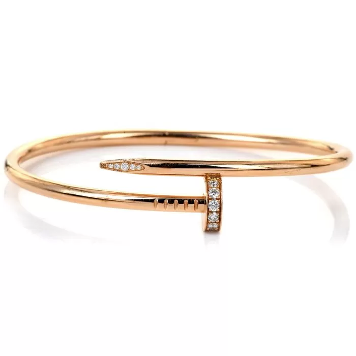 Cartier Juste un Clou Diamond Rose Gold Nail Bangle Bracelet | Jewelry  women gold, Bracelets gold diamond, Jewelry