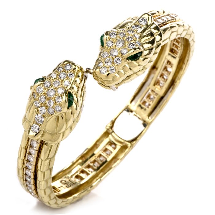 gold bracelet snake