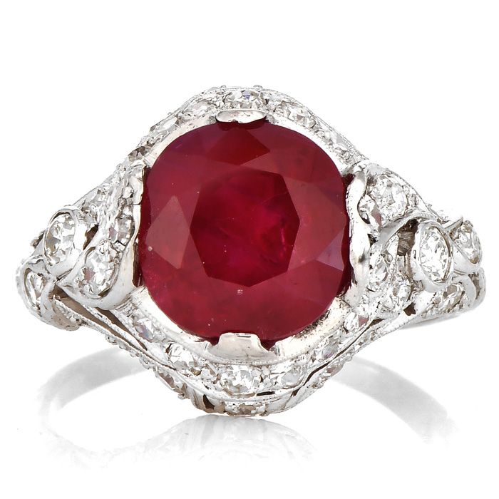 Antique burmese ruby ring on sale