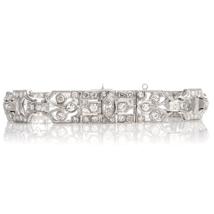 platinum link bracelet