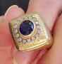 Buccellati Diamond Sapphire 18K Statement Ring. 833814
