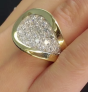 1970's Kutchinsky Diamond 18-Karat Yellow Gold Cocktail Ring. 734302