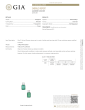 Estate Princess Cut Diamond Emerald Platinum Elegant Stud Earrings|DoverJewelry|
