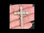 Cartier 7.18 carats Platinum Diamond Cross Pendant Necklace (WD-909192)