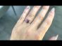 Classic GIA Ruby Diamond Platinum Engagement Ring (837401)