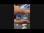 Sabbadini Aquamarine Diamond Platinum Large Emerald Cut Clip Earrings - 1228004