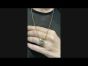 4.12 carat Natural Diamond 14K Gold Solitare Necklace - WD WYFO 16