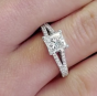 1.00 carats Tacori GIA Diamond Platinum Split Shank Engagement Ring. 809216 - 107823