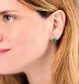 GIA Emerald Princess Cut Diamond Platinum Elegant Stud Earrings