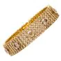 Estate 31.04cts Natural  Fancy Brown Yellow  Diamond 18K Gold Bracelet 