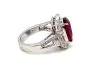 No Heat 5.50ct Ruby Diamond 18K Gold Cocktail Ring GIA, GRS