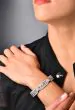 Vintage Art Deco  12cts  Diamond Platinum Link Bracelet