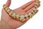 Impressive Vintage Retro Diamond 18K Yellow Gold Platinum Link Collar Necklace