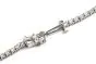Antique Diamond Riviera Bypass Floral Leaf Platinum Necklace