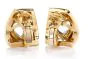 Marina B. Designer Blue Topaz Heart 18K Gold Modern Earrings