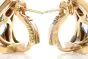 Marina B. Designer Blue Topaz Heart 18K Gold Modern Earrings