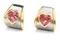 Marina B. Pink Tourmaline Heart 18K Earrings