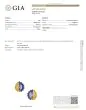 GIA Sapphire Diamond Emerald Platinum 18K Gold Cluster Statement Earrings