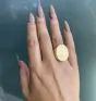 Tiffany Vintage Retro Signet 18K Yellow Gold Wide Men's signet Ring 