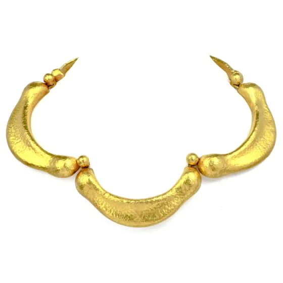 Ilias Lalaounis 22K Yellow Gold Link Collar Choker Bracelet