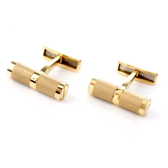 Bvlgari 18K Gold Cufflinks