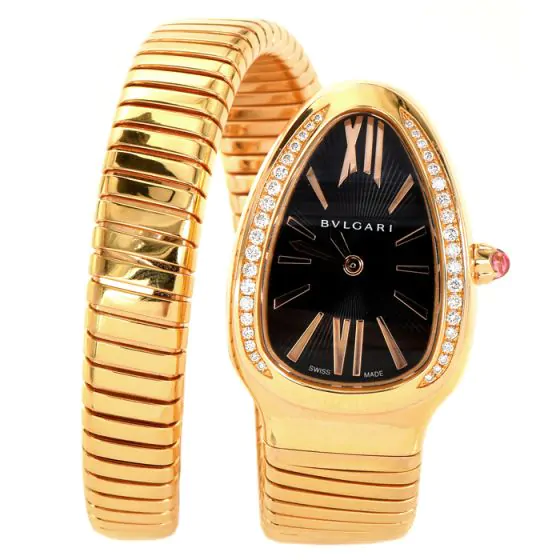 Bulgari Serpenti Diamond Tubogas 35mm Ladies 18k yellow Gold Watch