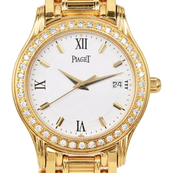 Piaget Polo Diamond 18K Gold M 501D Quartz Ladies Watch|Dover Jewelry|