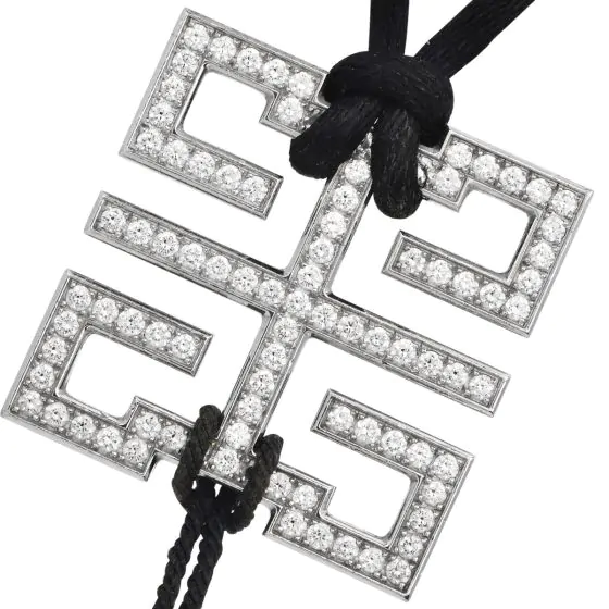 Cartier Le Baiser Du Dragon Diamond Pendant Necklace