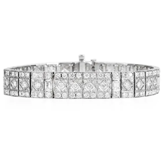 Dover Platinum 11.50carat Diamond Wrap Bracelet