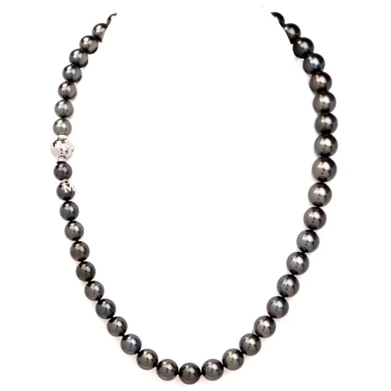 Mikimoto Black South Sea Pearl Necklace